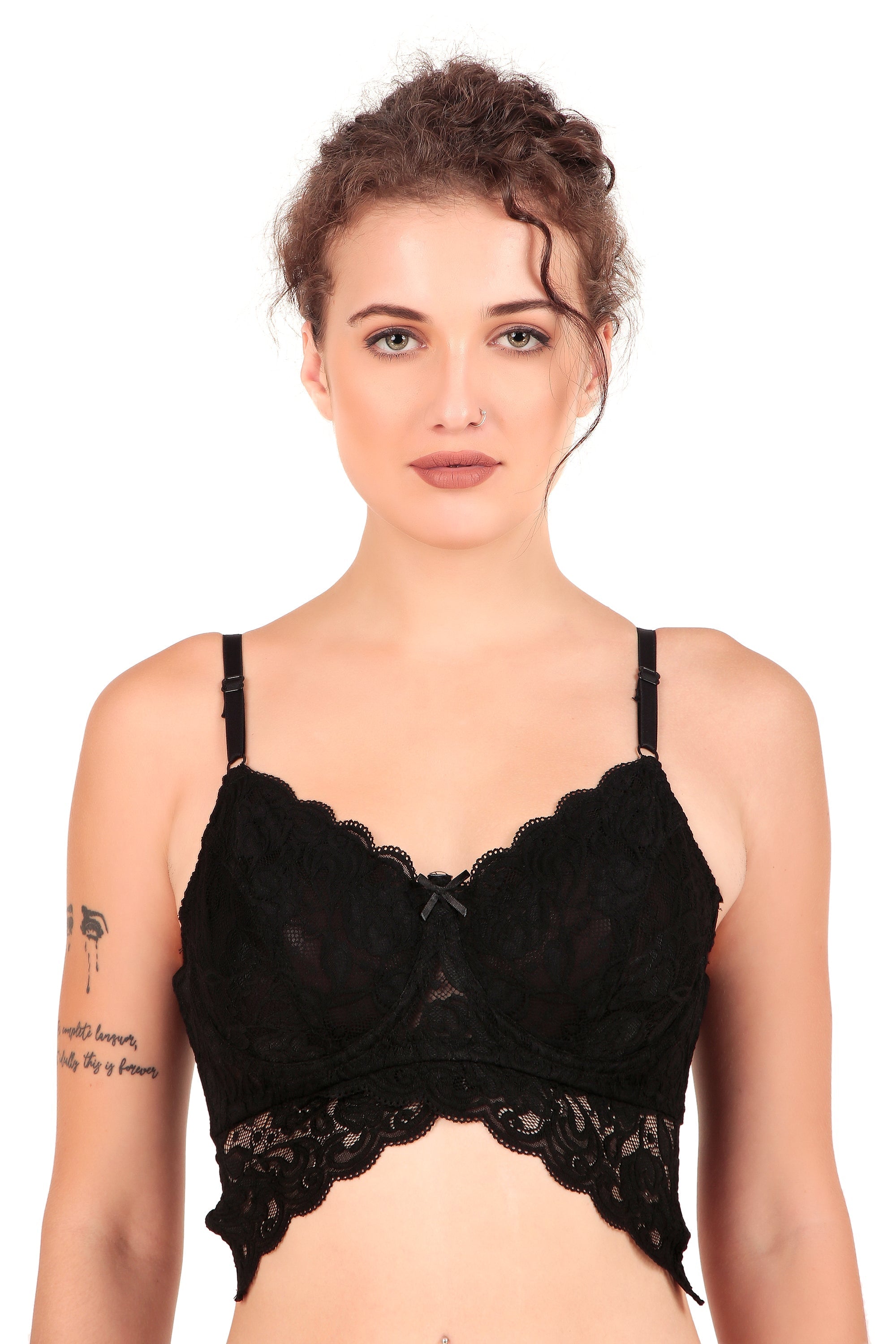 Underwired Butterfly Wings Non-padded Lacy Bridal Bralette